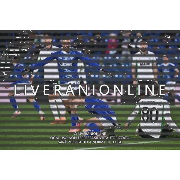 TVRG Como vs Sassuolo nella foto giocatori Como esultanza dopo il gol dell\'1 a 0 Como 28-11-2025 Stadio Giuseppe Sinigaglia Como vs Sassuolo Campionato Serie A Enilive - 13a giornata foto Roberto Garavaglia/Agenzia Aldo Liverani sas