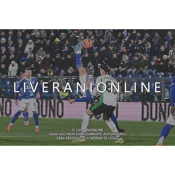 TVRG Como vs Sassuolo nella foto Nicolas Paz Martinez (Como) prova il gol in rovesciata Como 28-11-2025 Stadio Giuseppe Sinigaglia Como vs Sassuolo Campionato Serie A Enilive - 13a giornata foto Roberto Garavaglia/Agenzia Aldo Liverani sas