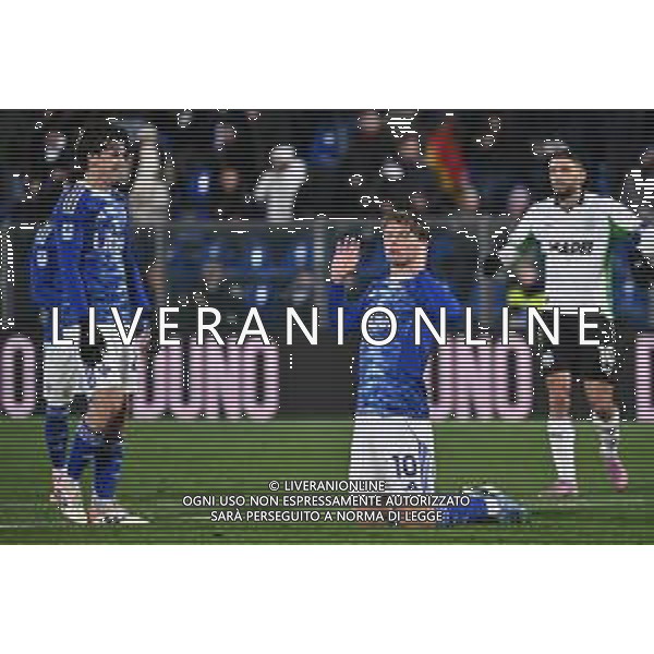 TVRG Como vs Sassuolo nella foto Nicolas Paz Martinez (Como) delusione dopo aver sfiorato il gol in rovesciata Como 28-11-2025 Stadio Giuseppe Sinigaglia Como vs Sassuolo Campionato Serie A Enilive - 13a giornata foto Roberto Garavaglia/Agenzia Aldo Liverani sas