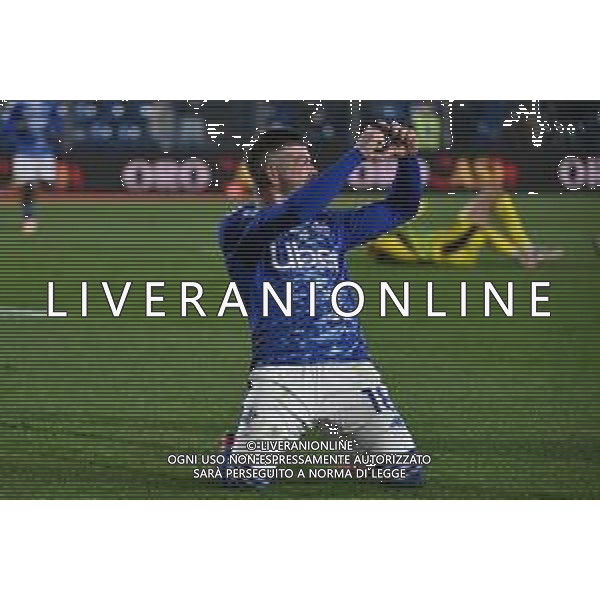 TVRG Como vs Sassuolo nella foto Alberto Moreno Perez (Como) esultanza dopo il gol del 2 a 0 Como 28-11-2025 Stadio Giuseppe Sinigaglia Como vs Sassuolo Campionato Serie A Enilive - 13a giornata foto Roberto Garavaglia/Agenzia Aldo Liverani sas