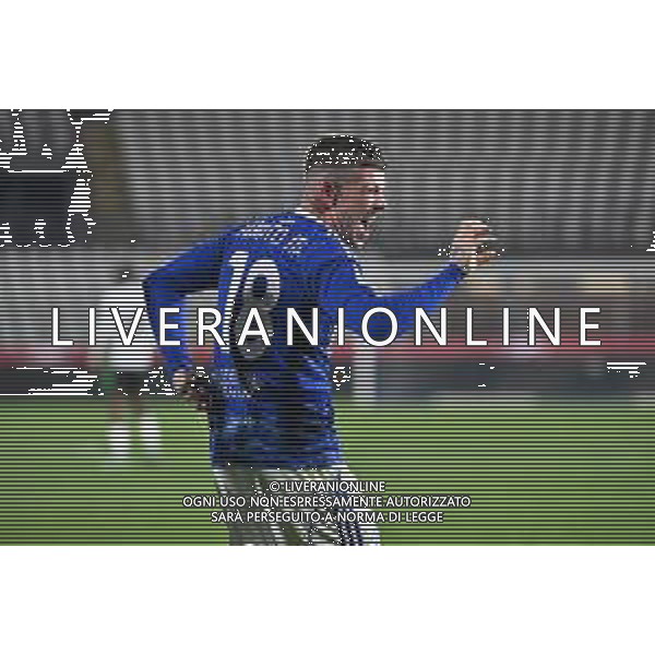 TVRG Como vs Sassuolo nella foto Alberto Moreno Perez (Como) esultanza dopo il gol del 2 a 0 Como 28-11-2025 Stadio Giuseppe Sinigaglia Como vs Sassuolo Campionato Serie A Enilive - 13a giornata foto Roberto Garavaglia/Agenzia Aldo Liverani sas