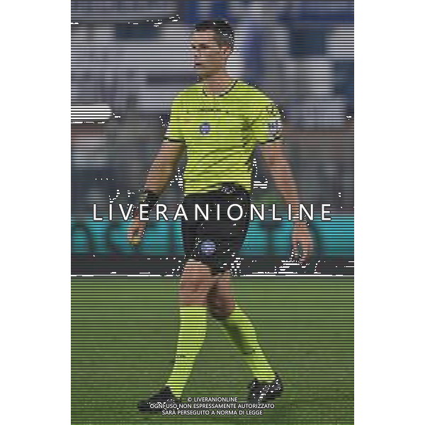 TVRG Como vs Sassuolo nella foto l\'arbitro Matteo Marchetti di Ostia Lido (Roma) Como 28-11-2025 Stadio Giuseppe Sinigaglia Como vs Sassuolo Campionato Serie A Enilive - 13a giornata foto Roberto Garavaglia/Agenzia Aldo Liverani sas