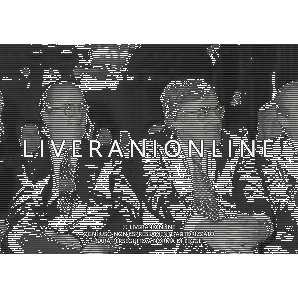 NEG-1994 MILANO PRESENTAZIONE DELLA SCUDERIA FORTI F1 NELLA FOTO DOMENICO BARILLI E GIORGIO PEDRANESCHI AG ALDO LIVERANI SAS