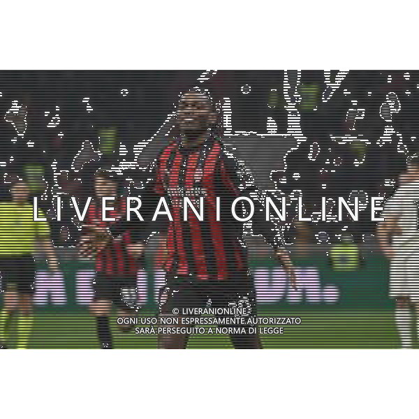 Milan vs Lazio nella foto Rafael Leao (Milan) esultanza dopo il gol dell\'1 a 0 Milano 29-11-2025 Stadio Giuseppe Meazza - San Siro Milan vs Lazio Campionato Serie A Enilive - 13a giornata foto Roberto Garavaglia/Agenzia Aldo Liverani sas