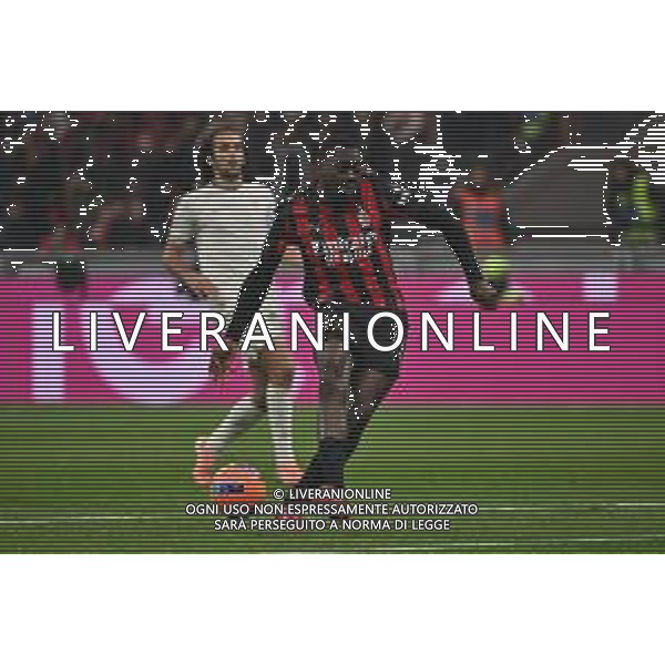 Milan vs Lazio nella foto Youssouf Fofana (Milan) occasione da gol Milano 29-11-2025 Stadio Giuseppe Meazza - San Siro Milan vs Lazio Campionato Serie A Enilive - 13a giornata foto Roberto Garavaglia/Agenzia Aldo Liverani sas