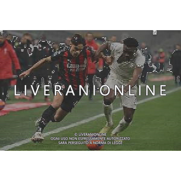 Milan vs Lazio nella foto Samuele Ricci (Milan) e Fisayo Dele-Bashiru (Lazio) Milano 29-11-2025 Stadio Giuseppe Meazza - San Siro Milan vs Lazio Campionato Serie A Enilive - 13a giornata foto Roberto Garavaglia/Agenzia Aldo Liverani sas