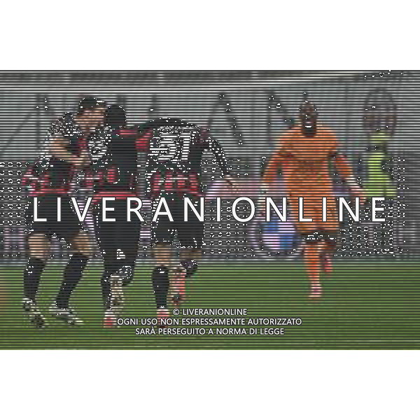 Milan vs Lazio nella foto giocatori Milan esultanza a fine partita Milano 29-11-2025 Stadio Giuseppe Meazza - San Siro Milan vs Lazio Campionato Serie A Enilive - 13a giornata foto Roberto Garavaglia/Agenzia Aldo Liverani sas