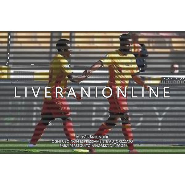 TVPG US Lecce vs Torino FC nella foto Esultanza dopo la rete Banda Lameck (Us Lecce) e Coulibaly Lassana (Us Lecce), Lecce (ITA) 30-11 -2025 Stadio “E. Giardiniero” Via del Mare - Tredicesima Giornata Serie A EniLive 2025/26 ©TVPG Pasquale Golia - AGENZIA ALDO LIVERANI SAS