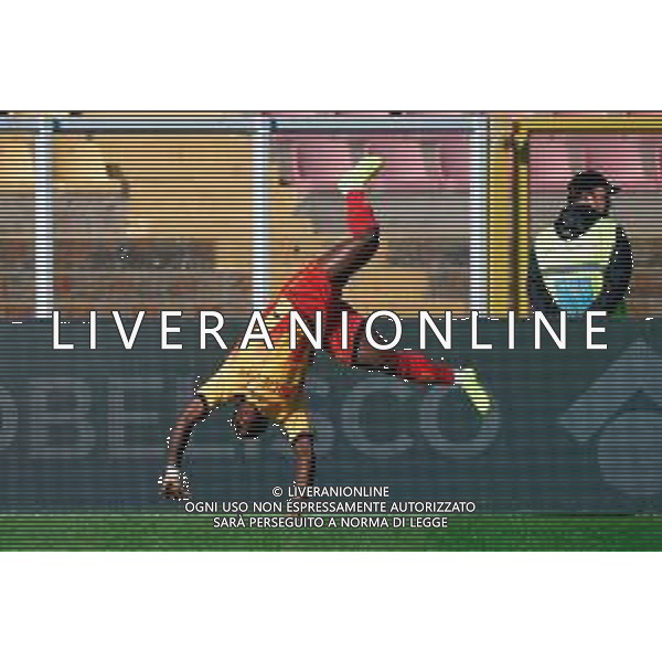 TVEM November 30, 2025 Lecce, Italy - US Lecce vs Torino FC - Italian soccer serie A 2025/26 - Via Del Mare Stadium. In the pic: Lameck Banda of US Lecce celebrates after scoring a goal ©TVEM Emmanuele Mastrodonato - AGENZIA ALDO LIVERANI SAS