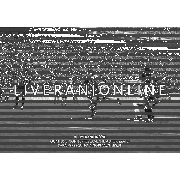 NEG-17-01-1990 MILANO CAMPIONATO DI CALCIO SERIE A MILAN-ATALANTA 3-1 NELLA FOTO MARCO VAN BASTEN GOAL AG ALDO LIVERANI SAS