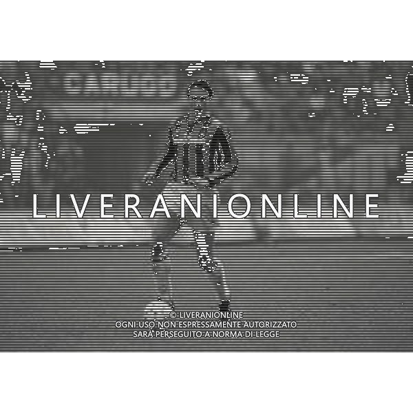 NEG-17-01-1990 MILANO CAMPIONATO DI CALCIO SERIE A MILAN-ATALANTA 3-1 NELLA FOTO MARCO VAN BASTEN AG ALDO LIVERANI SAS