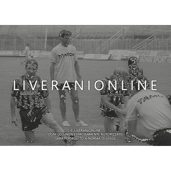 NEG-1989-1990 BERGAMO-ALLENAMENTO ATALANTA CALCIO NELLA FOTO EMILIANO MONDONICO E CESARE PRANDELLI AG ALDO LIVERANI SAS