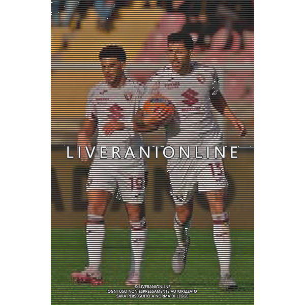 TVEM November 30, 2025 Lecce, Italy - US Lecce vs Torino FC - Italian soccer serie A 2025/26 - Via Del Mare Stadium. In the pic: Che’ Adams of Torino FC and Guillermo Maripan of Torino FC ©TVEM Emmanuele Mastrodonato - AGENZIA ALDO LIVERANI SAS