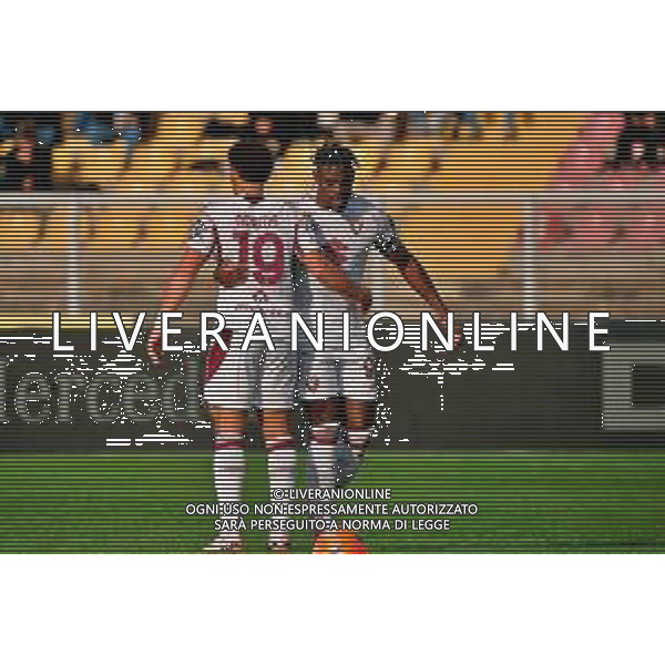 TVEM November 30, 2025 Lecce, Italy - US Lecce vs Torino FC - Italian soccer serie A 2025/26 - Via Del Mare Stadium. In the pic: Che’ Adams of Torino FC celebrates after scoring a goal with Duvan Zapata of Torino FC ©TVEM Emmanuele Mastrodonato - AGENZIA ALDO LIVERANI SAS