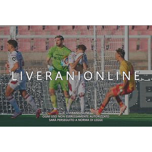 TVEM November 30, 2025 Lecce, Italy - US Lecce vs Torino FC - Italian soccer serie A 2025/26 - Via Del Mare Stadium. In the pic: Kristjan Asllani of Torino FC disappointment, Wladimiro Falcone of US Lecce celebrates ©TVEM Emmanuele Mastrodonato - AGENZIA ALDO LIVERANI SAS