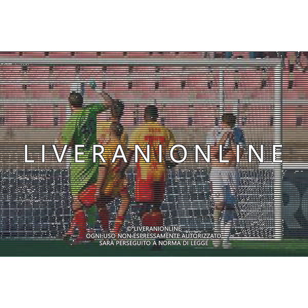 TVEM November 30, 2025 Lecce, Italy - US Lecce vs Torino FC - Italian soccer serie A 2025/26 - Via Del Mare Stadium. In the pic: Kristjan Asllani of Torino FC disappointment, Wladimiro Falcone of US Lecce celebrates ©TVEM Emmanuele Mastrodonato - AGENZIA ALDO LIVERANI SAS