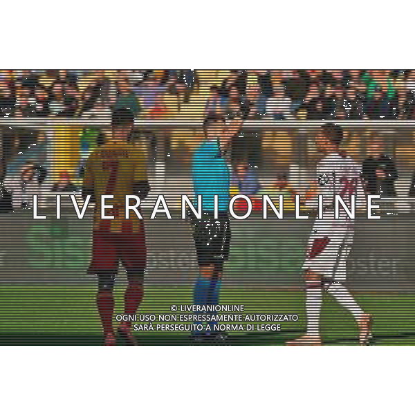 TVEM November 30, 2025 Lecce, Italy - US Lecce vs Torino FC - Italian soccer serie A 2025/26 - Via Del Mare Stadium. In the pic: Cyril Ngonge of Torino FC receives a yellow card - cartellino giallo ©TVEM Emmanuele Mastrodonato - AGENZIA ALDO LIVERANI SAS