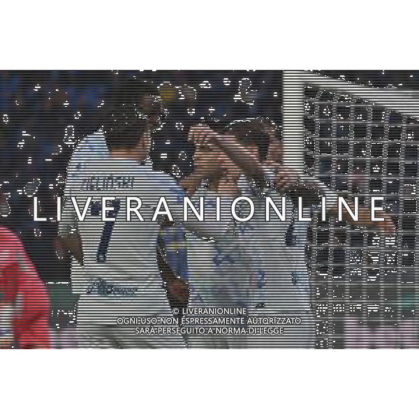 TVRG Pisa vs Inter nella foto giocatori Inter esultanza dopo il gol del 2 a 0 Pisa 30-11-2025 Cetilar Arena - Stadio Romeo Anconetani Pisa vs Inter Campionato Serie A Enilive - 13a giornata foto Roberto Garavaglia/Agenzia Aldo Liverani sas