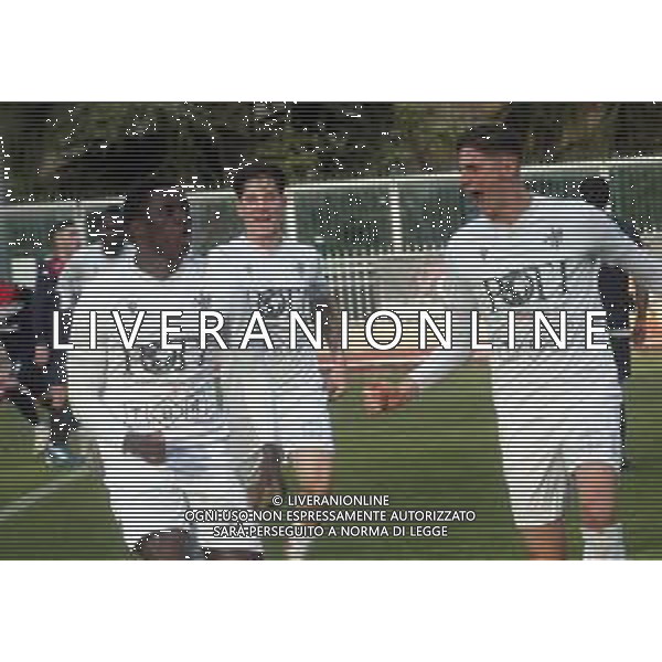 IMOLA 30 11 2025 IMOLESE CALCIO-TROPICAL CORIANO SERIE D NELLA FOTO BIAN EMBALO E SEBASTIAN ELEFANTE DOPO GOL DI EMBALO ©SANNA - AGENZIA ALDO LIVERANI SAS