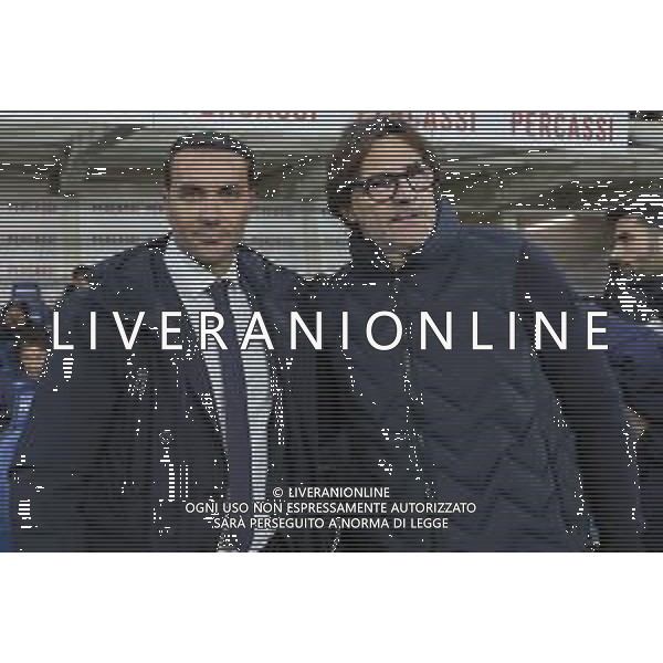 Raffaele Palladino Head Coach of Atalanta BC and Paolo Vanoli Head Coach of ACF Fiorentina before Atalanta BC vs ACF Fiorentina, 13° Serie A Enilive 2025-26 game at New Balance arena in Bergamo (BG), Italy, on November 30, 2025. (Photo by Davide Casentini)- AGENZIA ALDO LIVERANI SAS