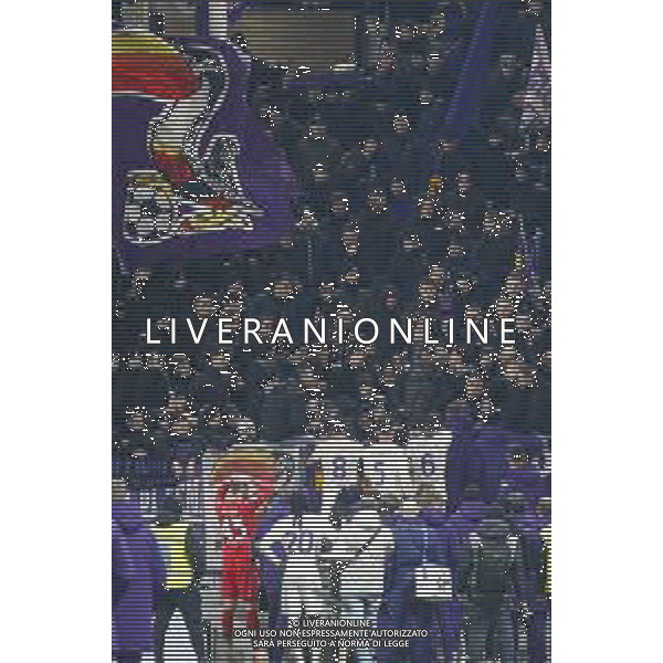 Fiorentina players speak with fans at the end of Atalanta BC vs ACF Fiorentina, 13° Serie A Enilive 2025-26 game at New Balance arena in Bergamo (BG), Italy, on November 30, 2025. (Photo by Davide Casentini)- AGENZIA ALDO LIVERANI SAS