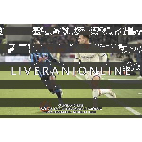 Marin Pongracic of ACF Fiorentina play the ball during Atalanta BC vs ACF Fiorentina, 13° Serie A Enilive 2025-26 game at New Balance arena in Bergamo (BG), Italy, on November 30, 2025. (Photo by Davide Casentini)- AGENZIA ALDO LIVERANI SAS