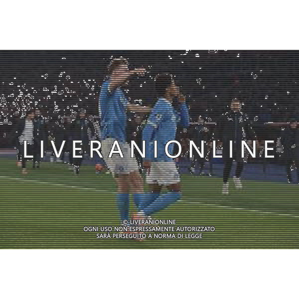 Roma vs Napoli Campionato Serie A Enilive - 13 Giornata Stadio Olimpico - Roma 30-11-2025 nella foto Esultanza Neres e Hojlund Foto Federico Gaetano - ag Aldo liverani- AGENZIA ALDO LIVERANI SAS