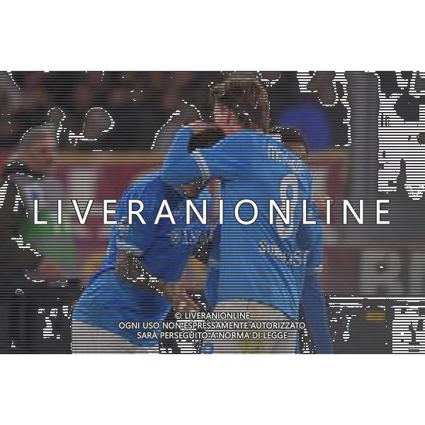 Roma vs Napoli Campionato Serie A Enilive - 13 Giornata Stadio Olimpico - Roma 30-11-2025 nella foto Esultanza Napoli Foto Federico Gaetano - ag Aldo liverani- AGENZIA ALDO LIVERANI SAS