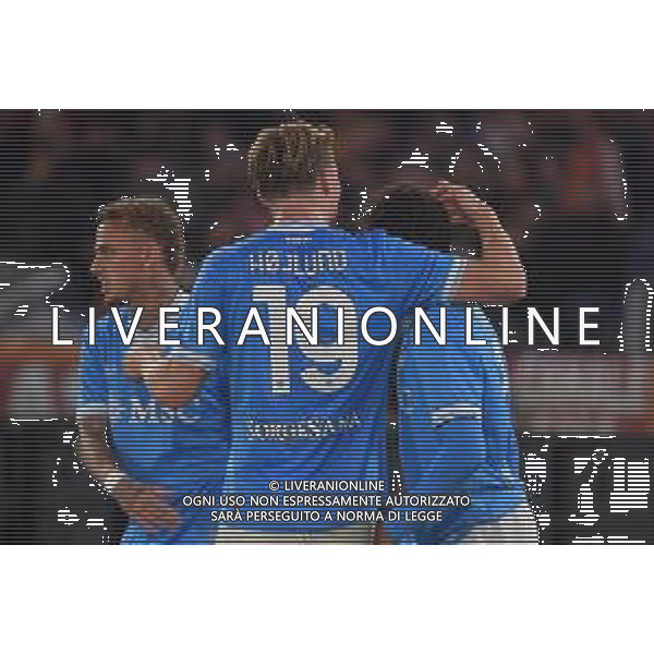 Roma vs Napoli Campionato Serie A Enilive - 13 Giornata Stadio Olimpico - Roma 30-11-2025 nella foto Esultanza Napoli Foto Federico Gaetano - ag Aldo liverani- AGENZIA ALDO LIVERANI SAS