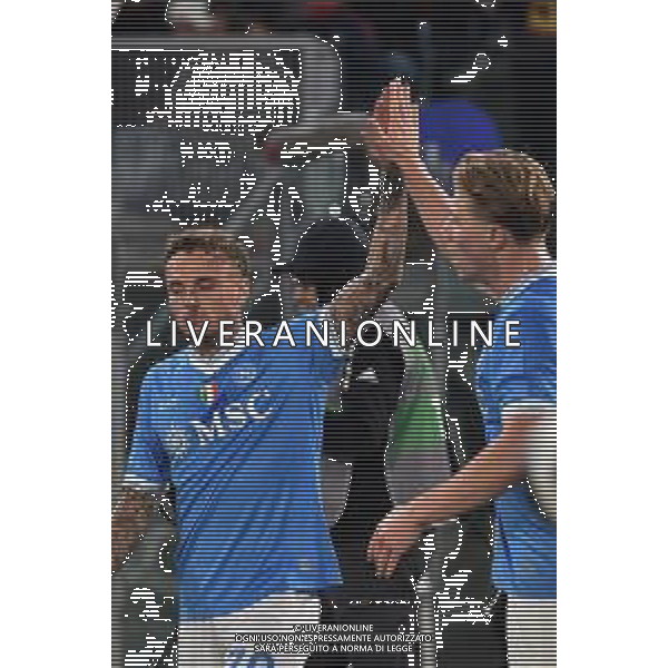 Roma vs Napoli Campionato Serie A Enilive - 13 Giornata Stadio Olimpico - Roma 30-11-2025 nella foto Esultanza Lang e Hojlund Foto Federico Gaetano - ag Aldo liverani- AGENZIA ALDO LIVERANI SAS