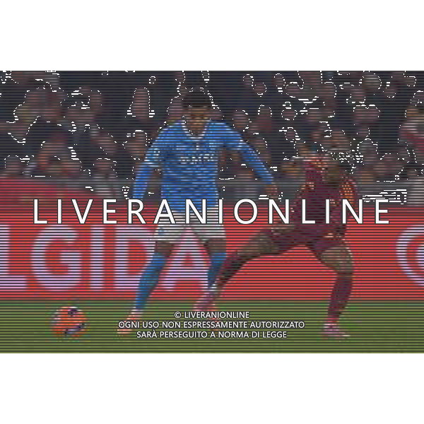 Roma vs Napoli Campionato Serie A Enilive - 13 Giornata Stadio Olimpico - Roma 30-11-2025 nella foto Neres e Wesley Foto Federico Gaetano - ag Aldo liverani- AGENZIA ALDO LIVERANI SAS