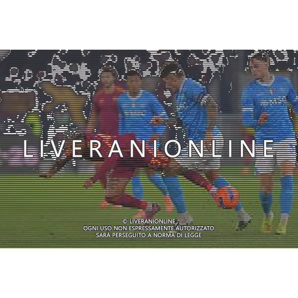 Roma vs Napoli Campionato Serie A Enilive - 13 Giornata Stadio Olimpico - Roma 30-11-2025 nella foto Wesley e Di Lorenzo Foto Federico Gaetano - ag Aldo liverani- AGENZIA ALDO LIVERANI SAS