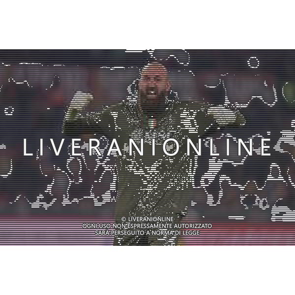 Roma vs Napoli Campionato Serie A Enilive - 13 Giornata Stadio Olimpico - Roma 30-11-2025 nella foto Esultanza Milinkovic Savic Foto Federico Gaetano - ag Aldo liverani- AGENZIA ALDO LIVERANI SAS