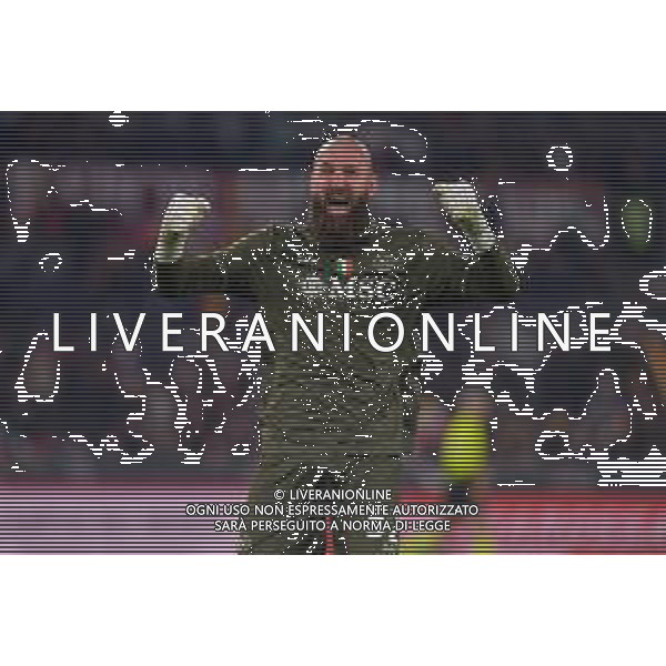 Roma vs Napoli Campionato Serie A Enilive - 13 Giornata Stadio Olimpico - Roma 30-11-2025 nella foto Esultanza Milinkovic Savic Foto Federico Gaetano - ag Aldo liverani- AGENZIA ALDO LIVERANI SAS