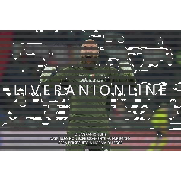 Roma vs Napoli Campionato Serie A Enilive - 13 Giornata Stadio Olimpico - Roma 30-11-2025 nella foto Esultanza Milinkovic Savic Foto Federico Gaetano - ag Aldo liverani- AGENZIA ALDO LIVERANI SAS