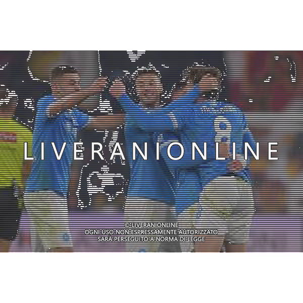 Roma vs Napoli Campionato Serie A Enilive - 13 Giornata Stadio Olimpico - Roma 30-11-2025 nella foto Esultanza finale Napoli Foto Federico Gaetano - ag Aldo liverani- AGENZIA ALDO LIVERANI SAS