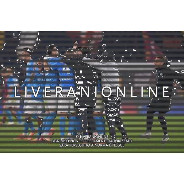 Roma vs Napoli Campionato Serie A Enilive - 13 Giornata Stadio Olimpico - Roma 30-11-2025 nella foto Esultanza finale Napoli Foto Federico Gaetano - ag Aldo liverani- AGENZIA ALDO LIVERANI SAS