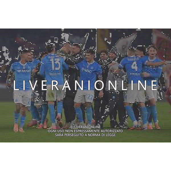 Roma vs Napoli Campionato Serie A Enilive - 13 Giornata Stadio Olimpico - Roma 30-11-2025 nella foto Esultanza finale Napoli Foto Federico Gaetano - ag Aldo liverani- AGENZIA ALDO LIVERANI SAS