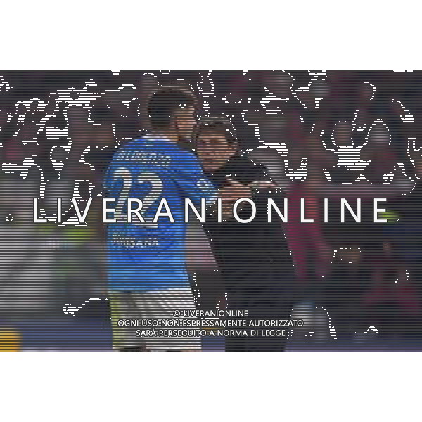 Roma vs Napoli Campionato Serie A Enilive - 13 Giornata Stadio Olimpico - Roma 30-11-2025 nella foto Di Lorenzo e Conte Foto Federico Gaetano - ag Aldo liverani