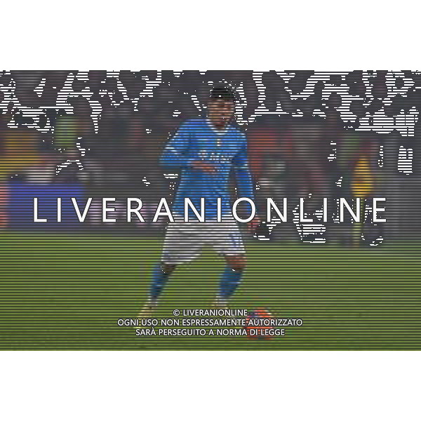 Roma vs Napoli Campionato Serie A Enilive - 13 Giornata Stadio Olimpico - Roma 30-11-2025 nella foto Mathias Olivera Foto Federico Gaetano - ag Aldo liverani