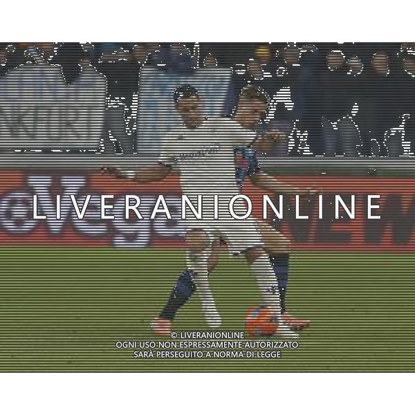 Rolando Mandragora of ACF Fiorentina battle for the ball with Mario Pasalic of Atalanta BC during Atalanta BC vs ACF Fiorentina, 13° Serie A Enilive 2025-26 game at New Balance arena in Bergamo (BG), Italy, on November 30, 2025. (Photo by Davide Casentini) AG ALDO LIVERANI SAS