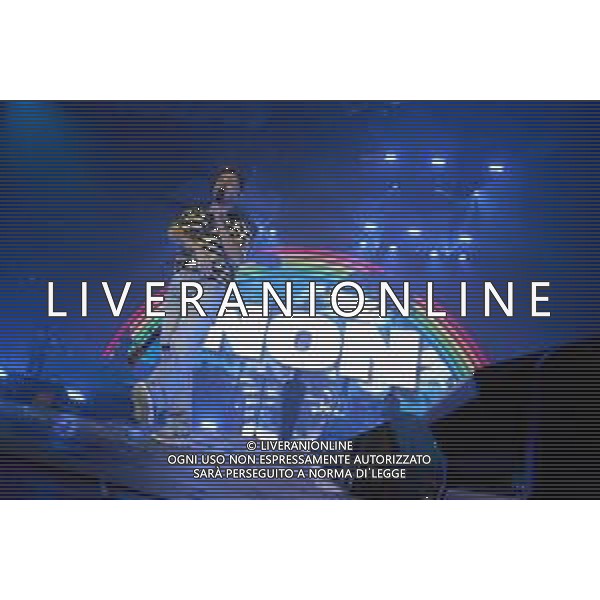 Roma 29 Novembre 2025 Alfa dal vivo durante l\'ultima data del suo Tour ‘ALFA NEI PALAZZETTI’ Nella foto: ALFA (Andrea De Filippi) Foto Credit: Andrea Bracaglia- AGENZIA ALDO LIVERANI SAS