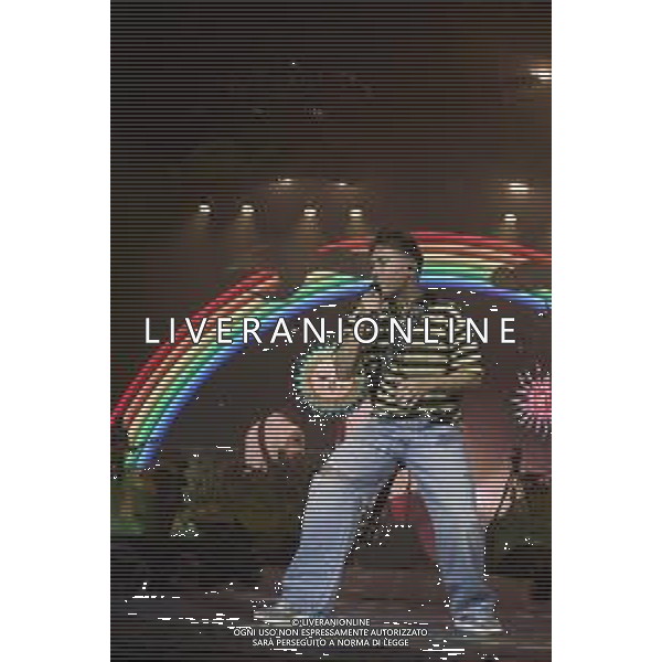 Roma 29 Novembre 2025 Alfa dal vivo durante l\'ultima data del suo Tour ‘ALFA NEI PALAZZETTI’ Nella foto: ALFA (Andrea De Filippi) Foto Credit: Andrea Bracaglia- AGENZIA ALDO LIVERANI SAS