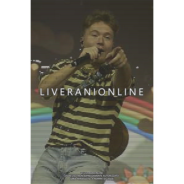 Roma 29 Novembre 2025 Alfa dal vivo durante l\'ultima data del suo Tour ‘ALFA NEI PALAZZETTI’ Nella foto: ALFA (Andrea De Filippi) Foto Credit: Andrea Bracaglia- AGENZIA ALDO LIVERANI SAS