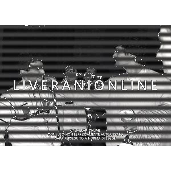 NEG-1987-1988 ALLENAMENTO NAZIONALE ITALIANA A COVERCIANO NELLA FOTO CIRO FERRARA E ALESSANDRO ALTOBELLI AG ALDO LIVERANI SAS