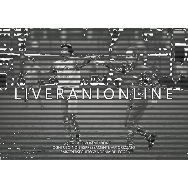 NEG-1987-1988 ALLENAMENTO NAZIONALE ITALIANA A COVERCIANO NELLA FOTO AZEGLIO VICINI E ALESSANDRO ALTOBELLI AG ALDO LIVERANI SAS