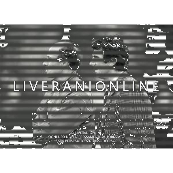 NEG-1987-1988 ALLENAMENTO NAZIONALE ITALIANA A COVERCIANO NELLA FOTO AZEGLIO VICINI E ALESSANDRO ALTOBELLI AG ALDO LIVERANI SAS  