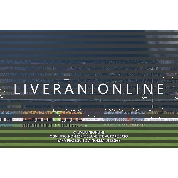 01 12 2025 - Benevento. Stadio Vigorito. Serie C. Benevento-Salernitana Nella foto minuto di raccogliemento in onore di Nicola Pietrangeli Foto Giuseppe Cuozzo/Agenzia Liverani- AGENZIA ALDO LIVERANI SAS