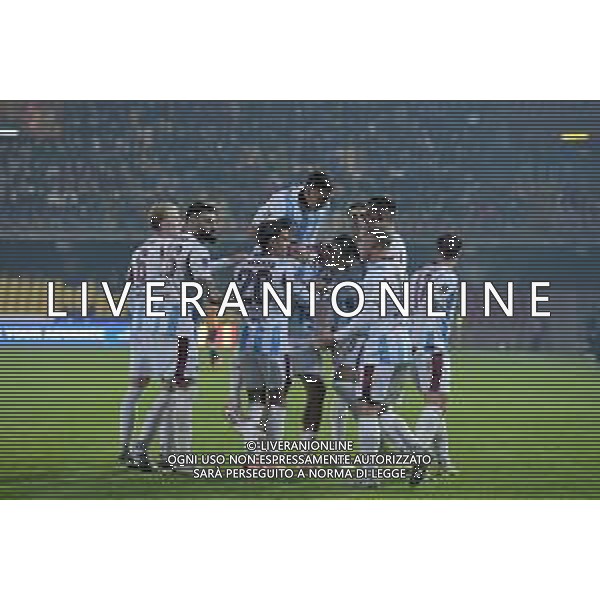 01 12 2025 - Benevento. Stadio Vigorito. Serie C. Benevento-Salernitana Nella foto esultanza Franco Ferrari dopo gol 1-1 Foto Giuseppe Cuozzo/Agenzia Liverani- AGENZIA ALDO LIVERANI SAS