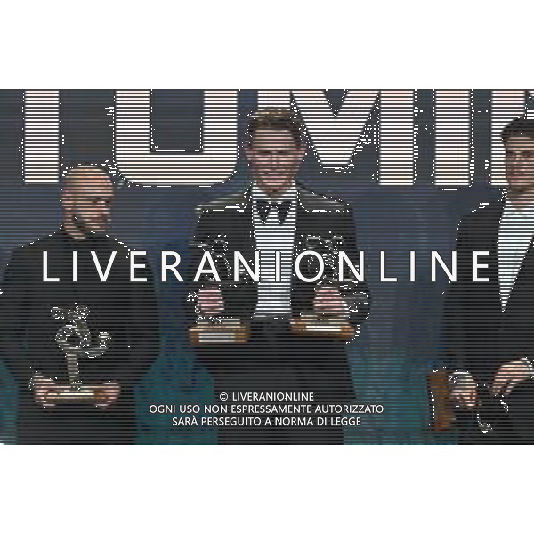 TVRG Gala Calcio 2025 nella foto premiazione Scott Francis McTominay (Napoli) come miglior giocatore dell\'anno Milano 01-12-2025 Gran Gala del Calcio 2025, l\'appuntamento organizzato dall\'AIC Associazione Italiana Calciatori per premiare i protagonisti della stagione 2024-2025 foto Roberto Garavaglia/ag. Aldo Liverani sas